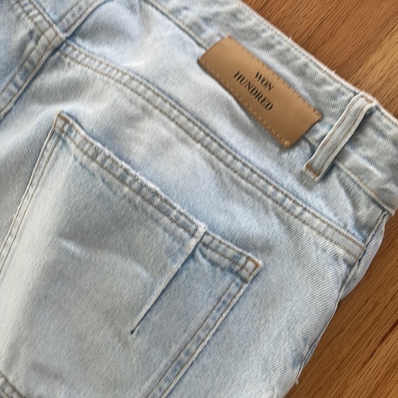 Won Hundred light denim jeans. Tapered, cropped. - Picture 3 of 7